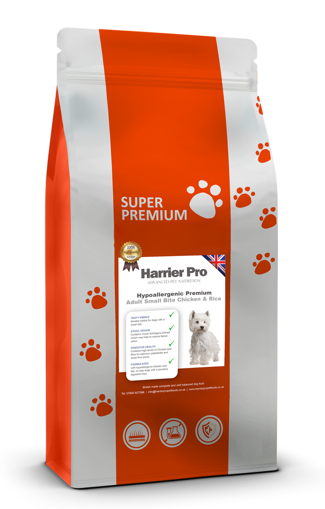 Hypoallergenic Chicken Rice Small Breed Adult Dog Food Harrier Pro Pet Foods